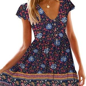 NWT Kirundo Blue summer dress.  443A